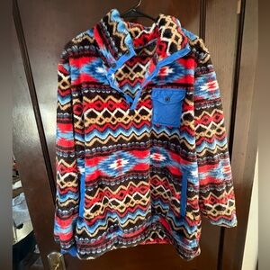 Colorful Geometric Patterned Pullover